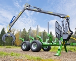 Przyczepa Farma G2 10t dźwig 6,3m
