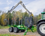 Przyczepa samozaładowcza z napędem 4x4 G2 14t napęd 4WD dźwig G2 7,0m FARMA (1)