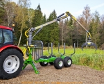 Przyczepa Farma 8t dźwig 5,1m