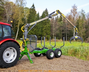 Przyczepa Farma 8t dźwig 5,1m
