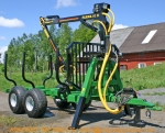 FARMA Przyczepa Leśna 9t dźwig 5,1m